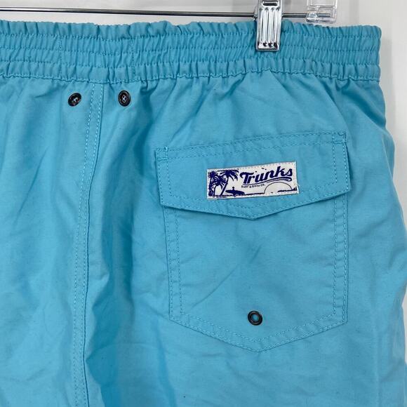 Trunks Contrast Swami Swim Shorts Men's Size L Varsity Blue Mesh Brief Lining - Picture 8 of 14